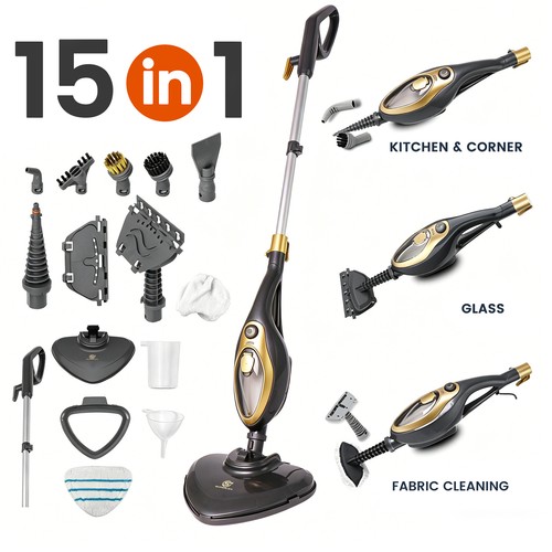 Superlex 15in1 1500w steam mop - 15in1,